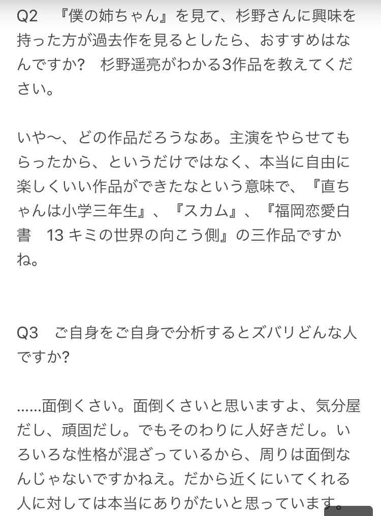 杉野遥亮を語ろう。