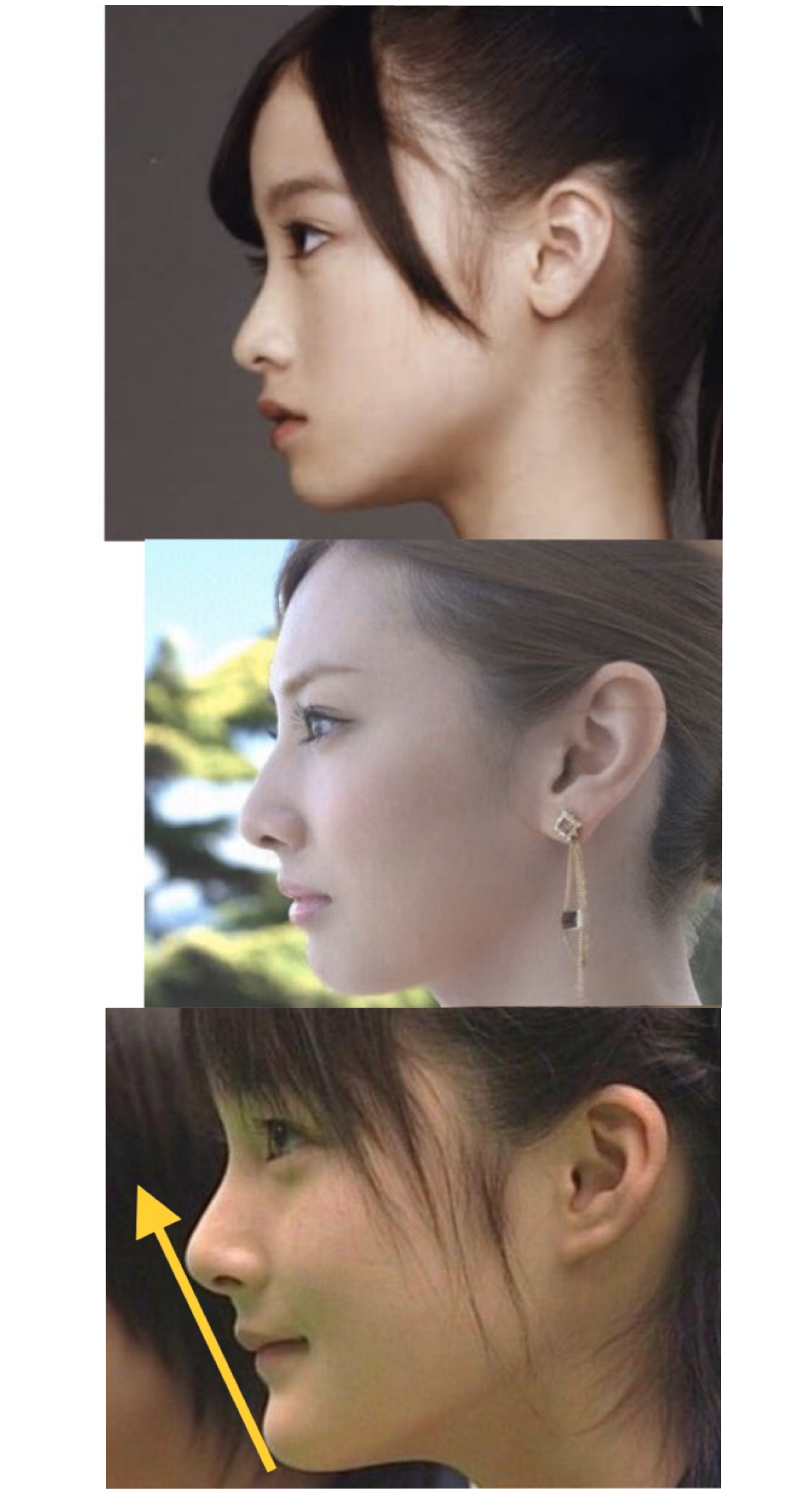 自分の横顔が嫌いな人ー！