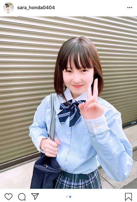 本田望結　京都・伏見警察署で一日署長　りりしい制服姿に「大人っぽ」「キュン」「逮捕されたい」の声