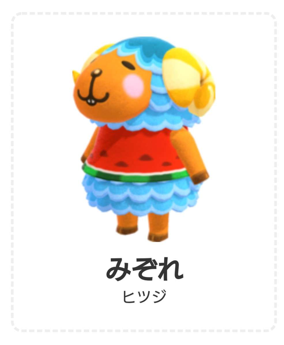 どうぶつの森で好きなキャラ
