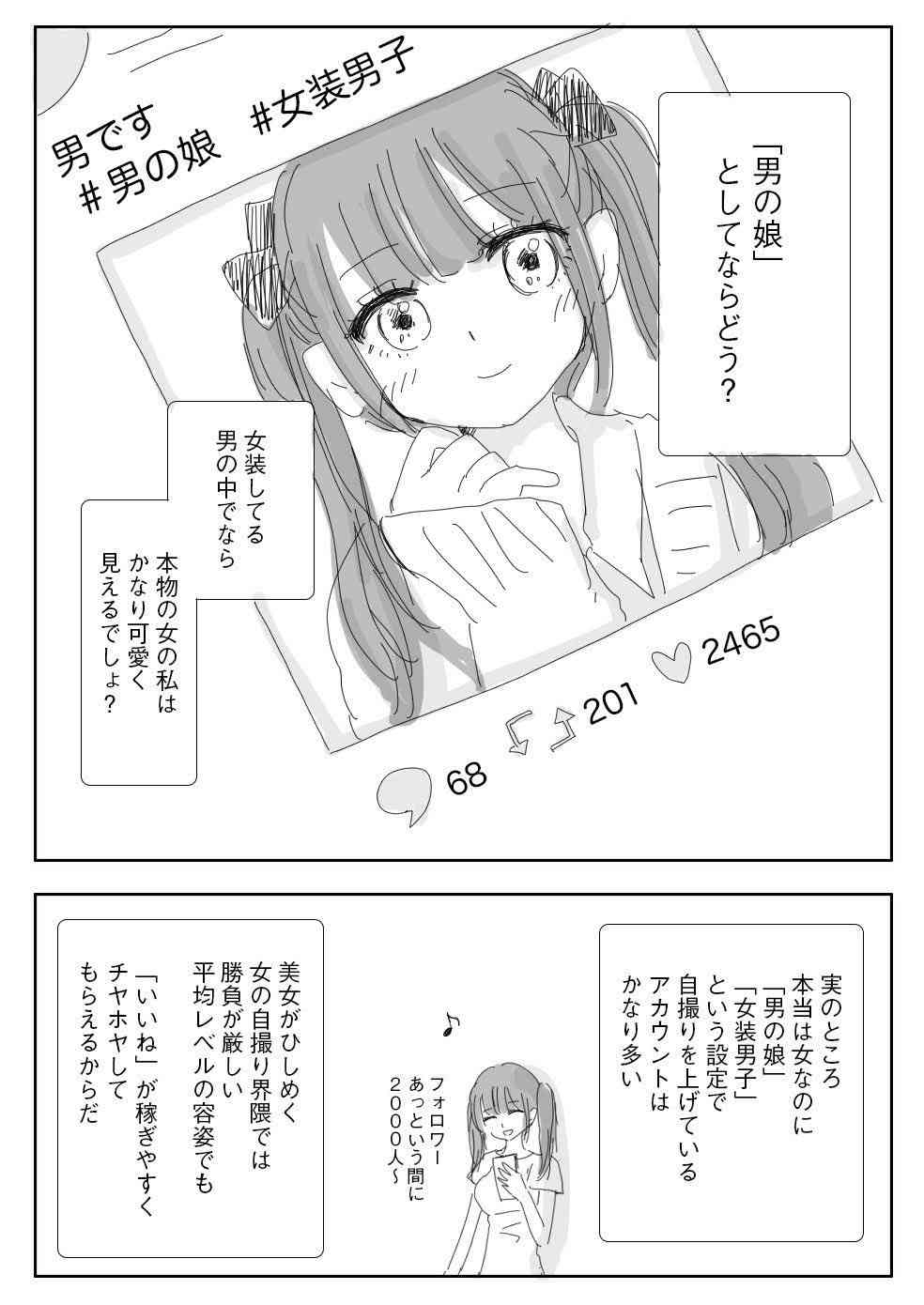 一番似合ってると思う女装写真を貼った人が優勝
