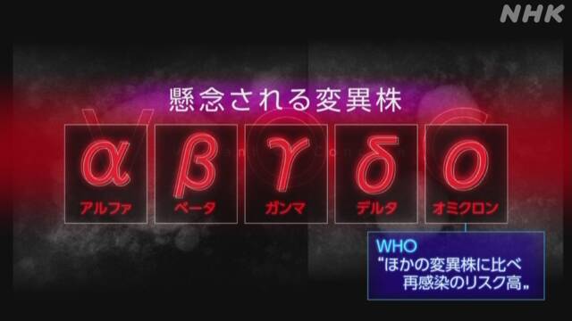 WHO、南アの変異株を「懸念すべき」に 名称は「オミクロン株」