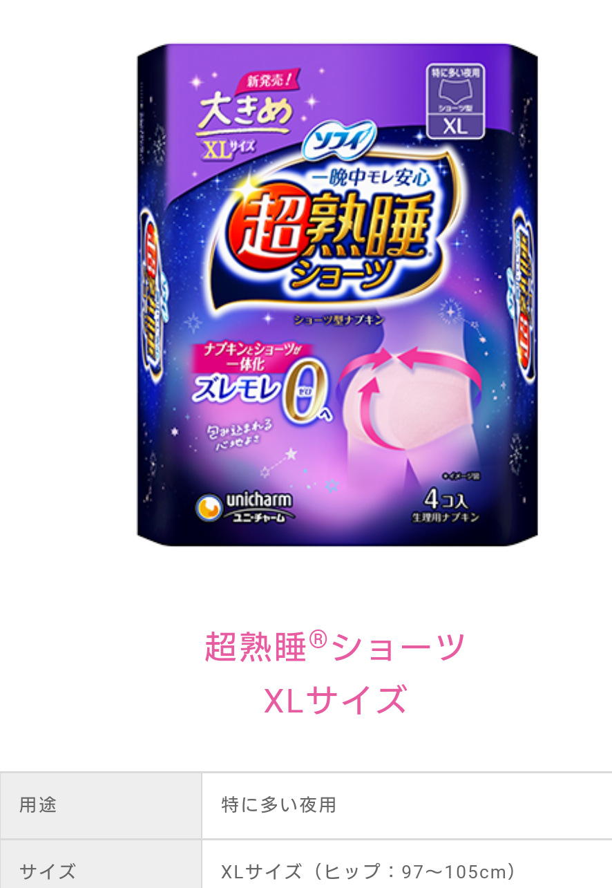 生理用ナプキン、何種類使ってますか？