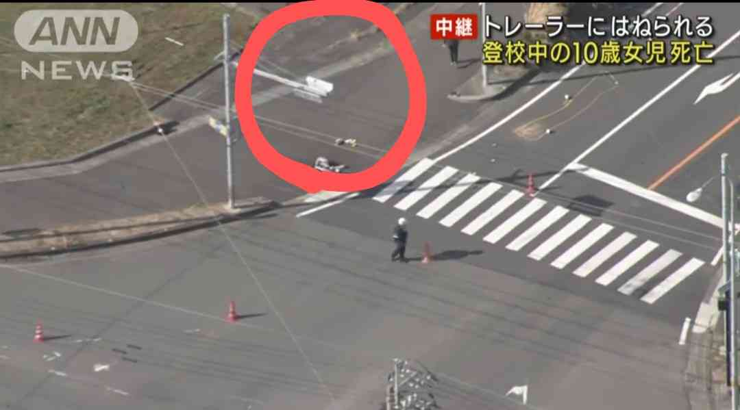 登校中の小学生がトレーラーにはねられ死亡 小学4年の10歳女児 トレーラーの運転手を現行犯逮捕