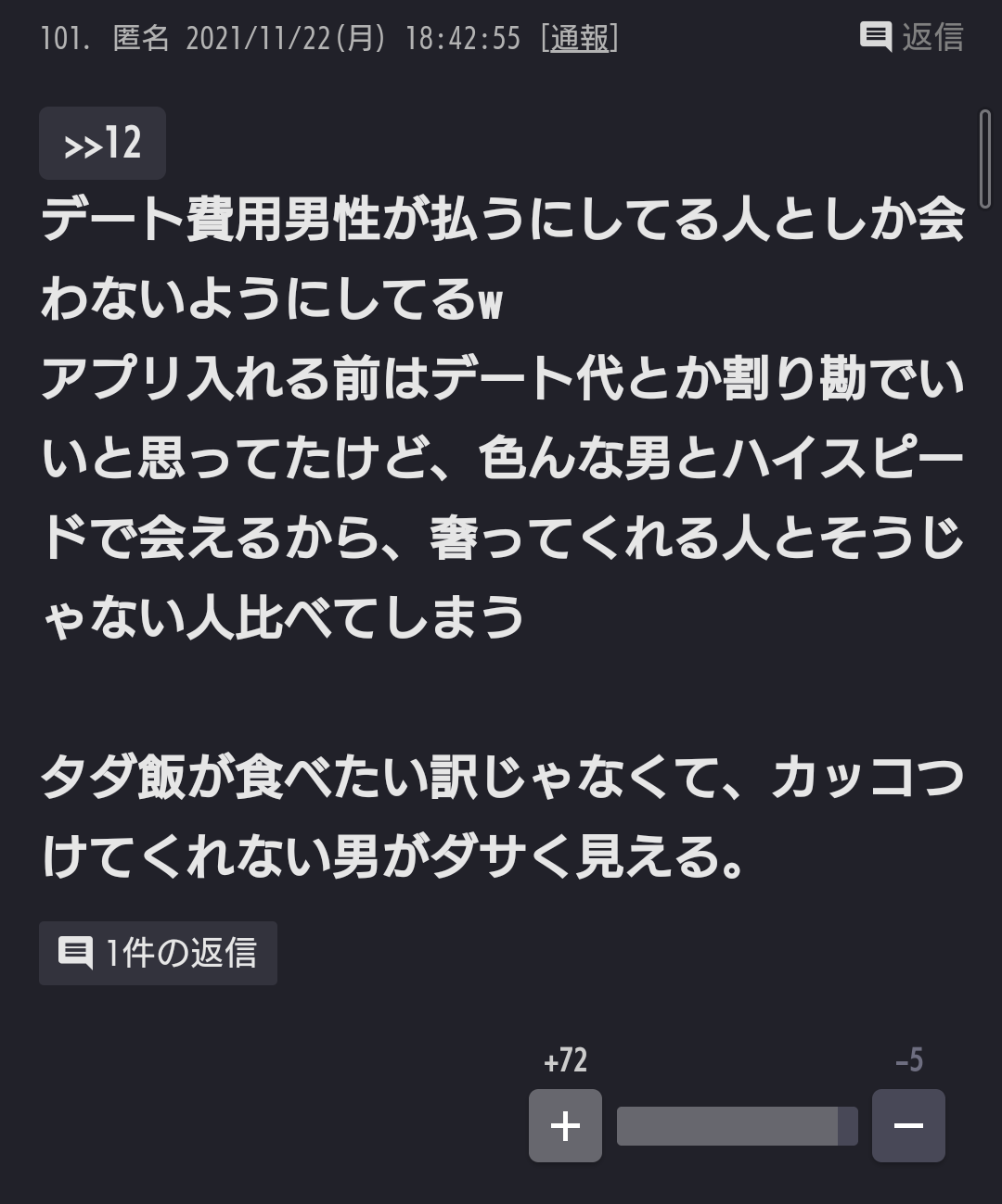 ガルちゃんで最近共感できなかった事 part8