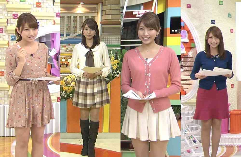 びっくりしたアナウンサーの服装。