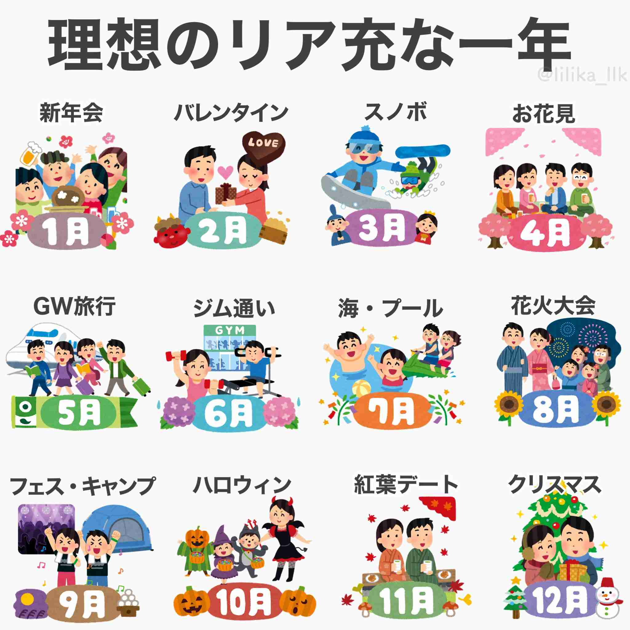 今年の予定ありますか