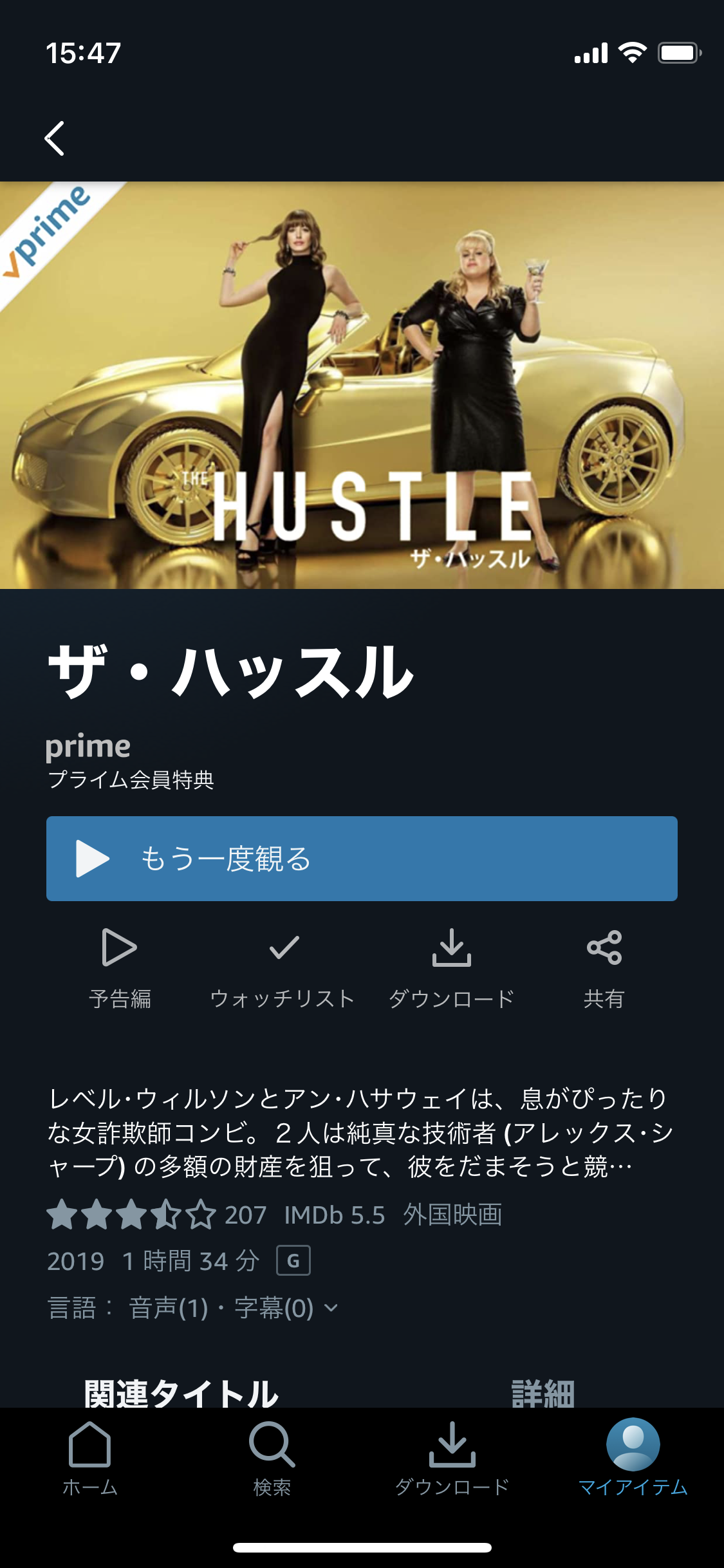 Amazonプライムで最近観た映画を報告するトピ