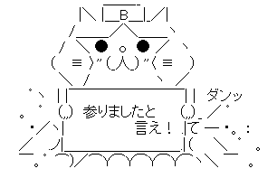 【2ちゃんねる】色んなアスキーアートがみたい