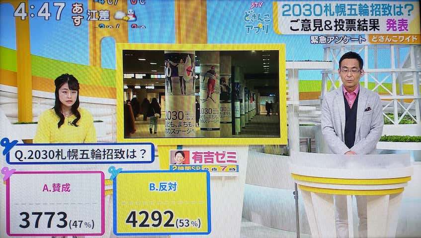 賛成少数でも招致継続 札幌市長、五輪意向調査で