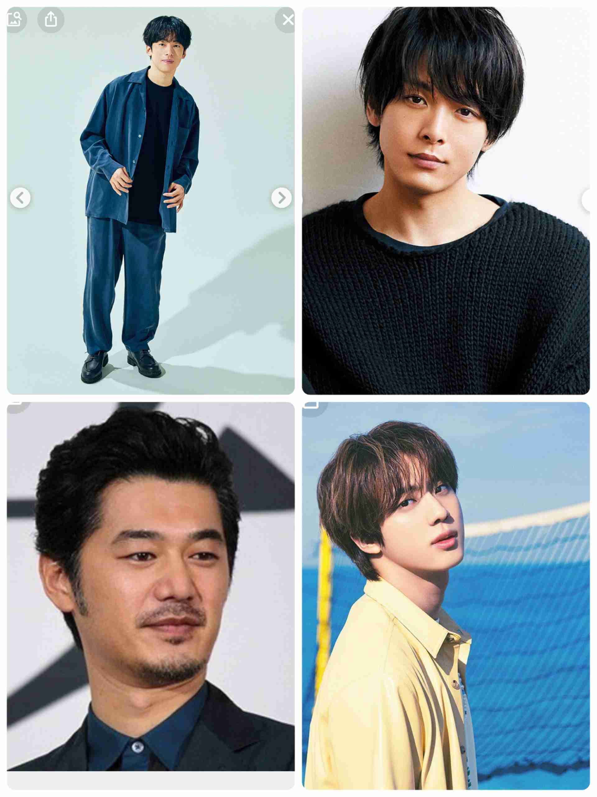 好きな顔4人集めてみた！【男性編part7】