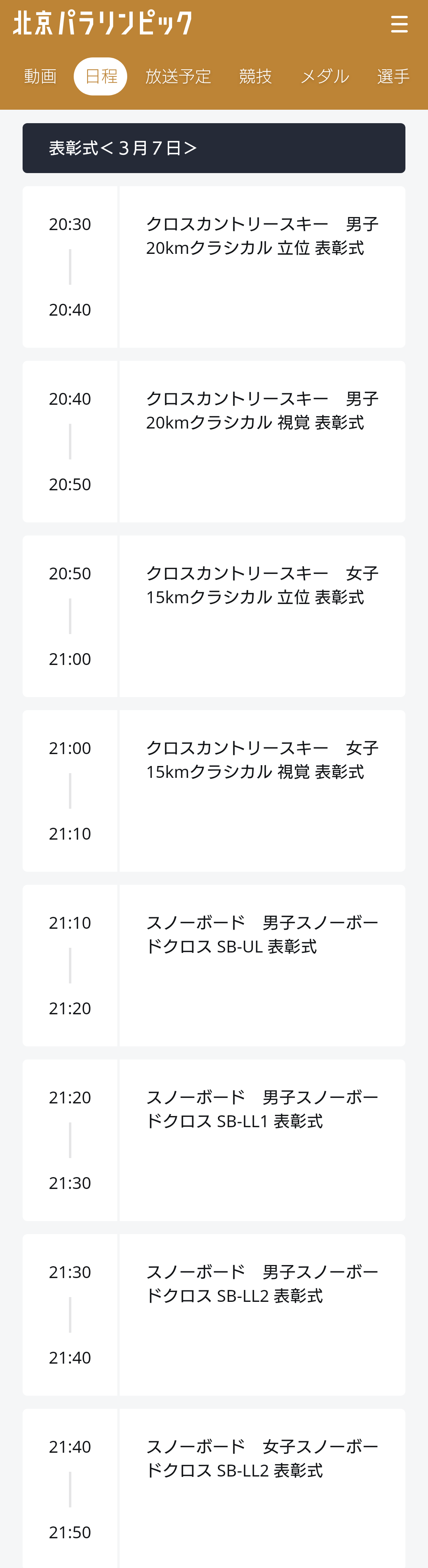 【実況・感想】北京パラリンピック 総合トピ 3月5日