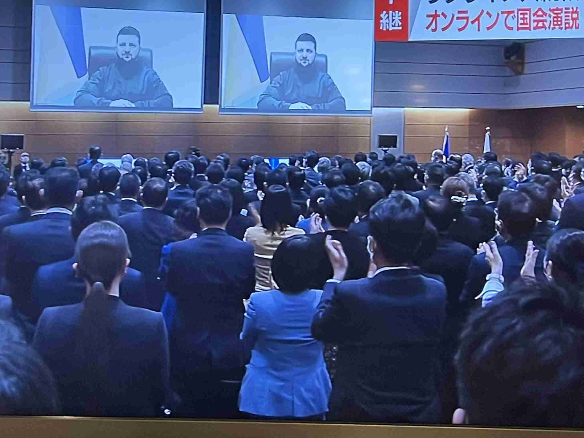 【実況・感想】ゼレンスキー大統領国会演説