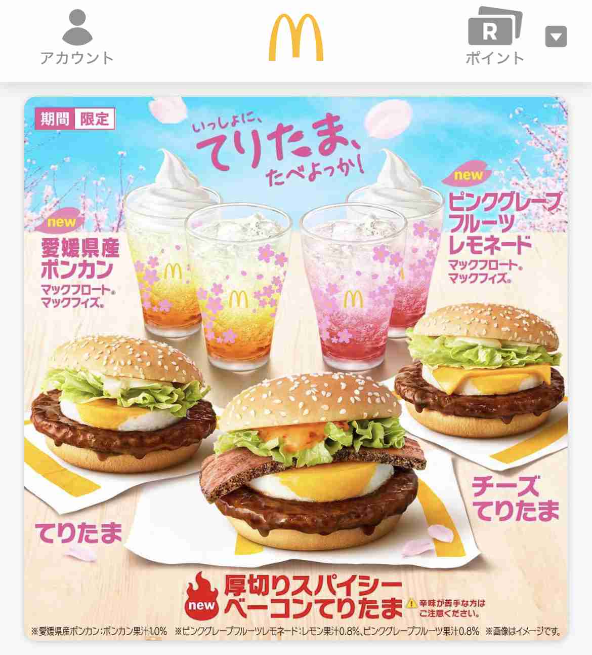 今日の夕食、マクドナルド