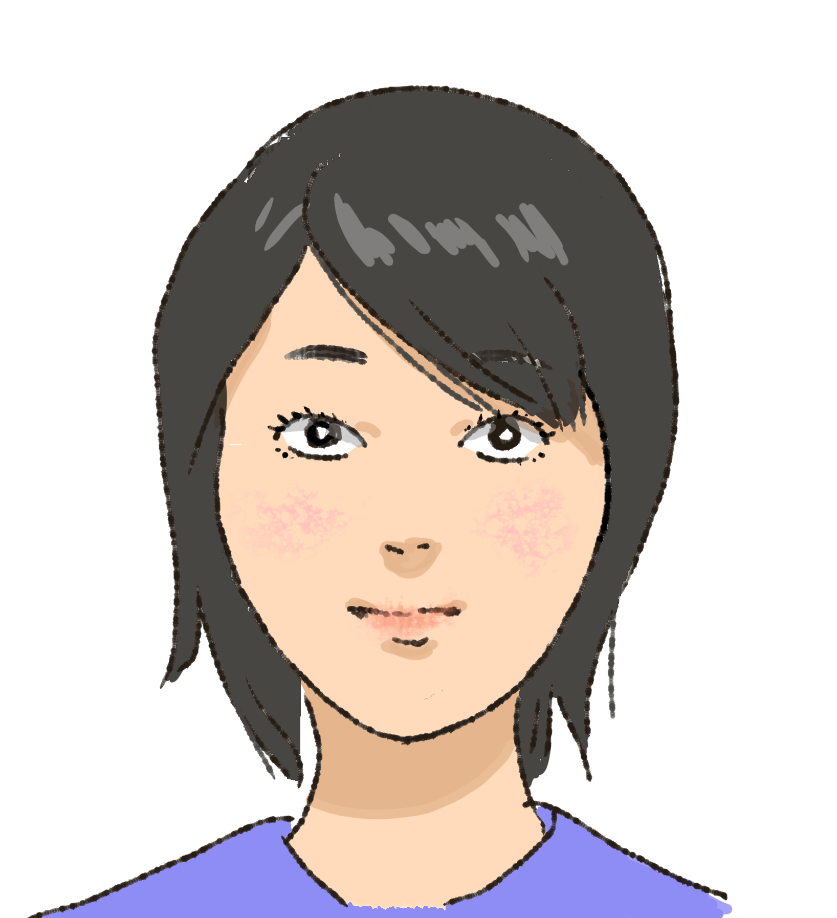 (遊)自分の特徴書いたら誰かが似顔絵描いてくれるトピ