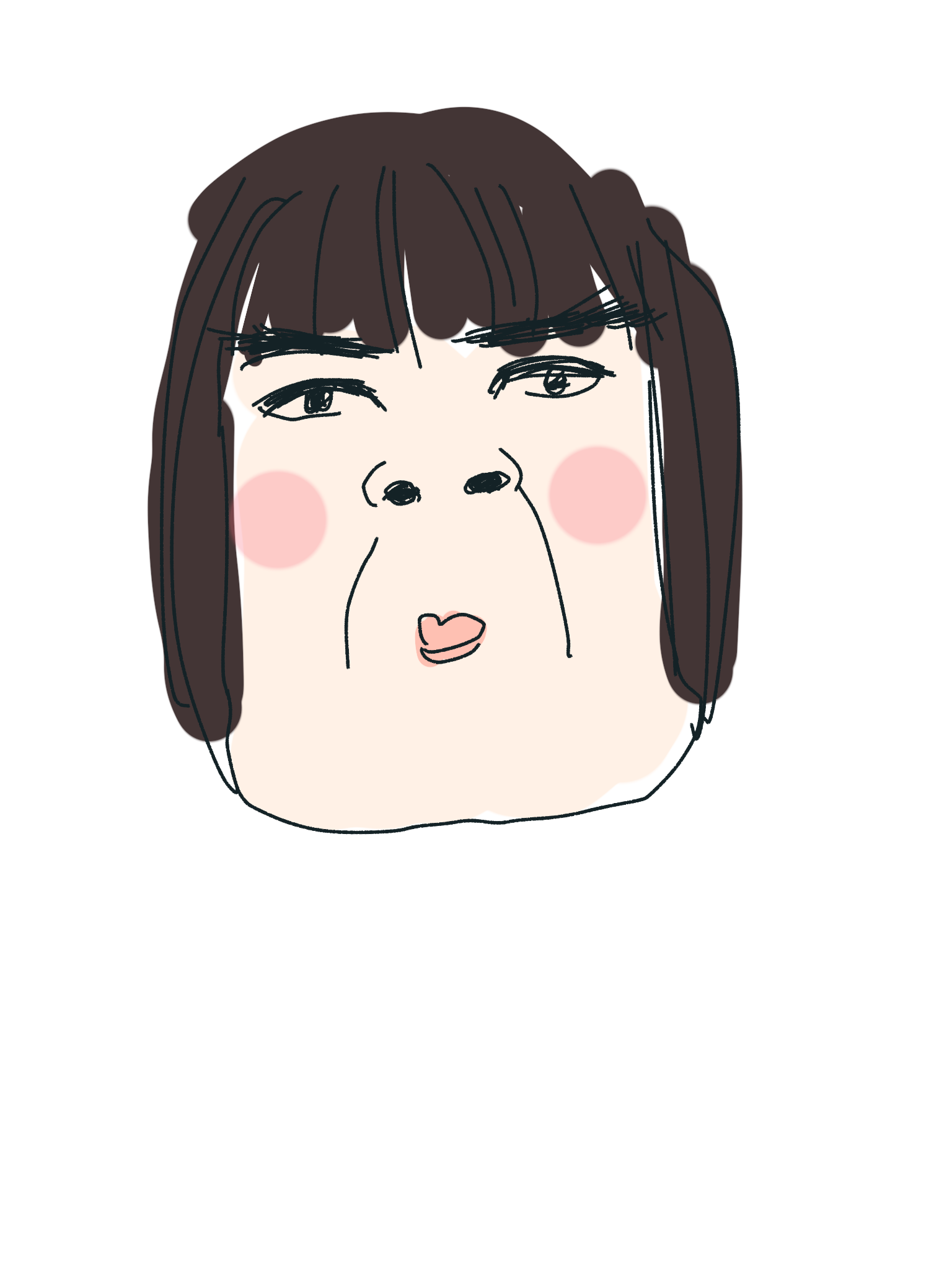 (遊)自分の特徴書いたら誰かが似顔絵描いてくれるトピ