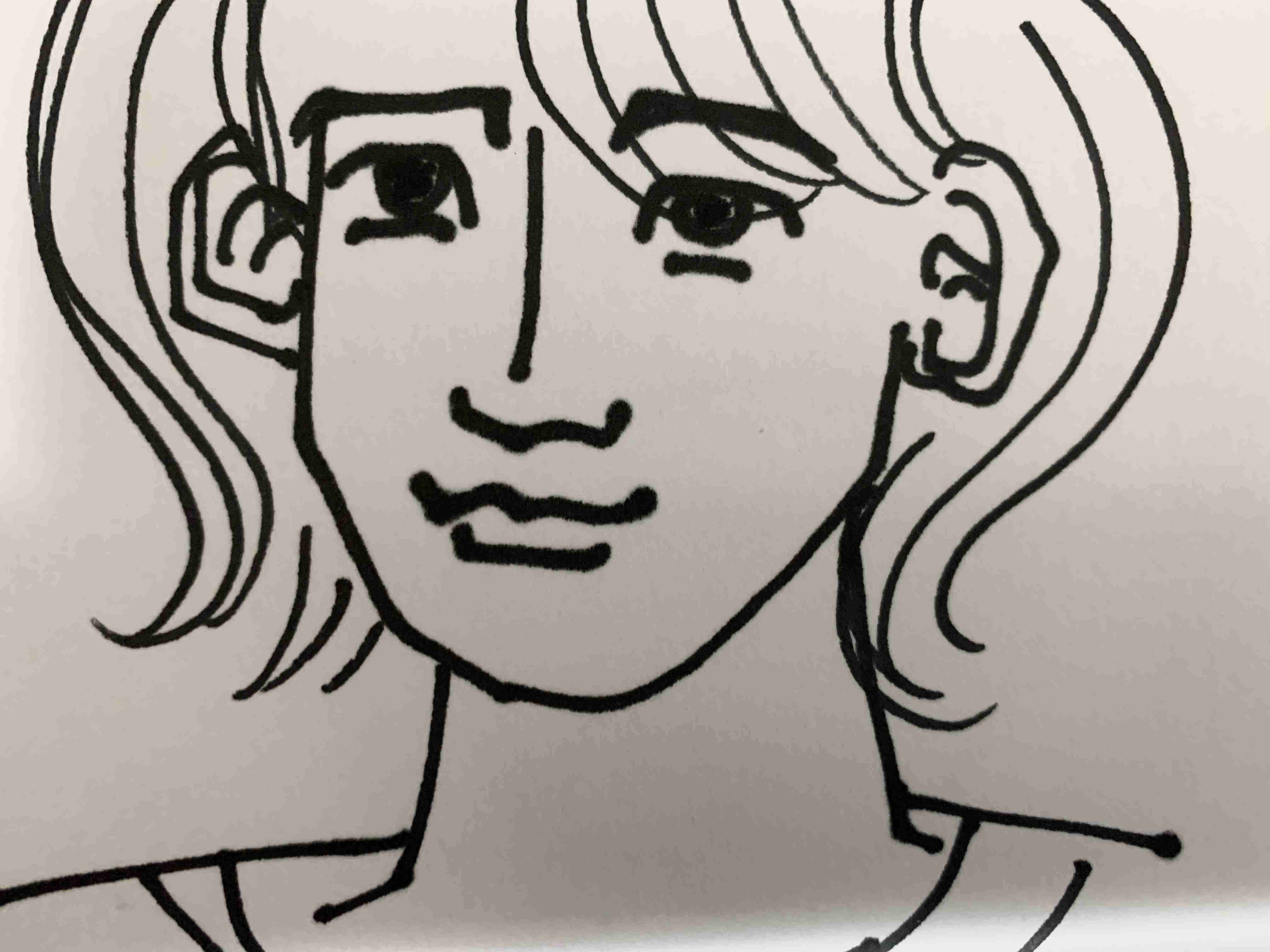 (遊)自分の特徴書いたら誰かが似顔絵描いてくれるトピ
