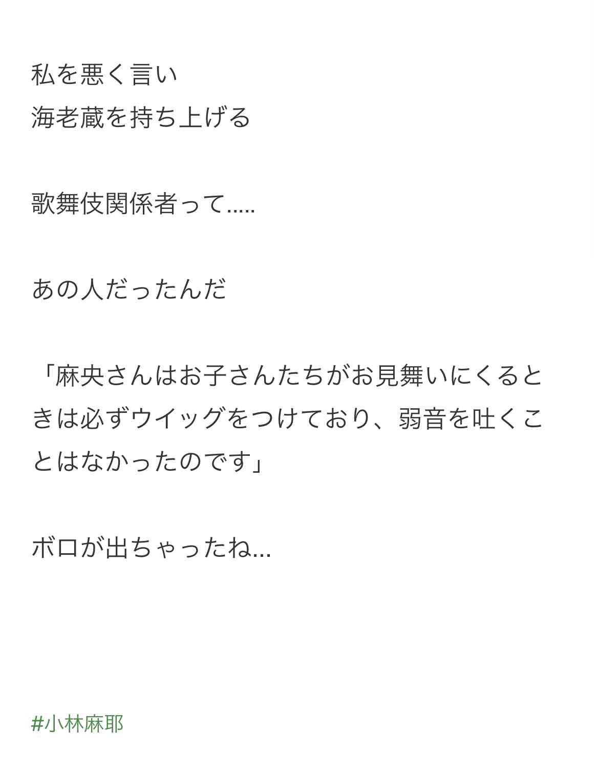 小林麻耶が再婚発表「父とは縁を切って “駆け落ち”」海老蔵への批判動画はすべて削除の急展開