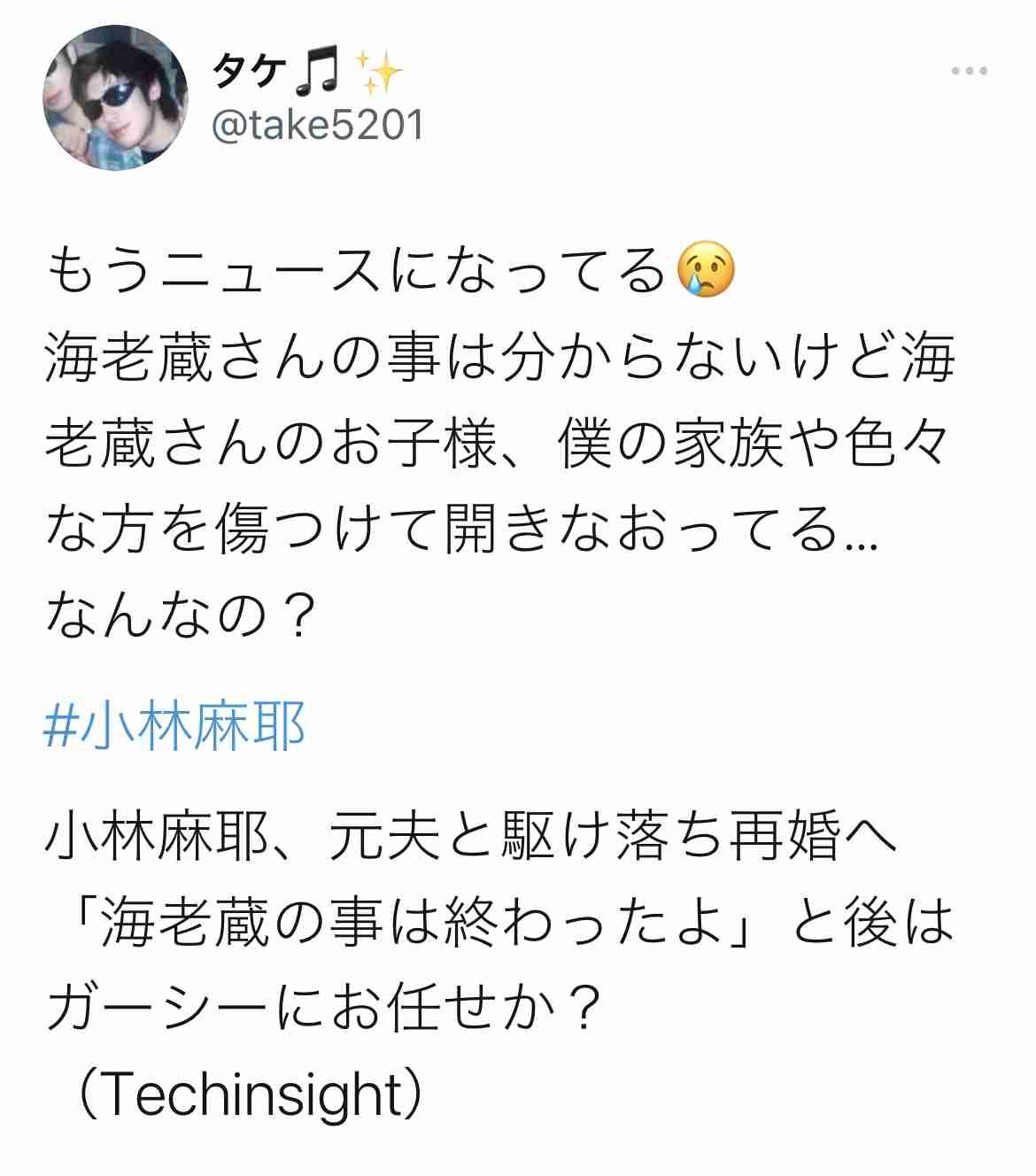 小林麻耶が再婚発表「父とは縁を切って “駆け落ち”」海老蔵への批判動画はすべて削除の急展開