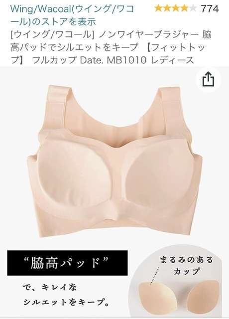 洋服にひびきにくい下着、インナー