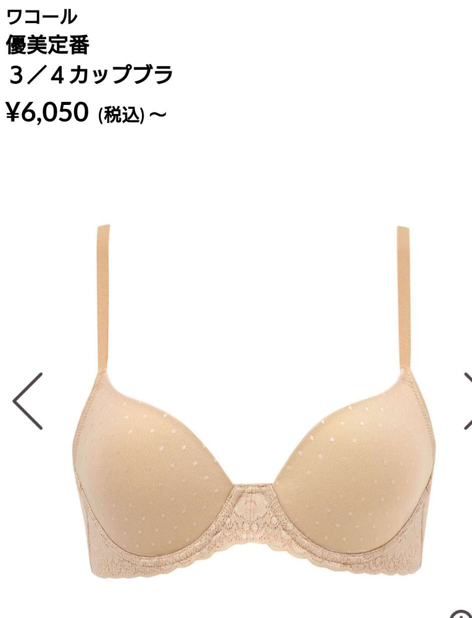 洋服にひびきにくい下着、インナー