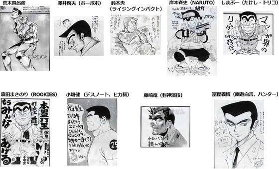 漫画家が描いた他者のキャラクターや有名人の絵Part5