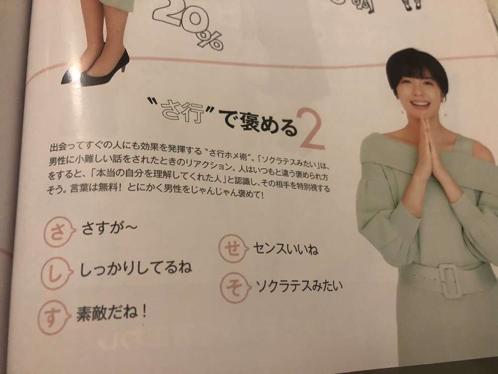 相手をほめるためのリスト（ネタ可）