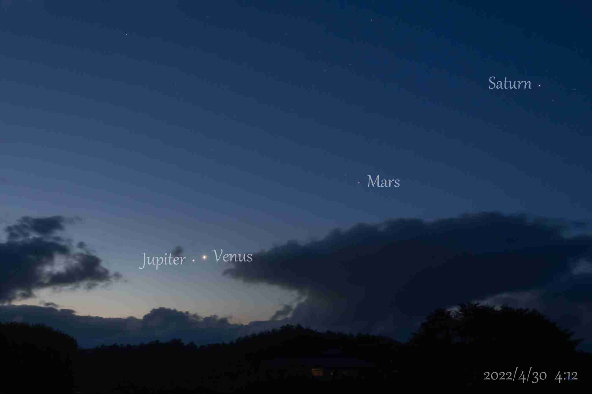金星と木星が大接近　5月スタートは明け方の空に注目