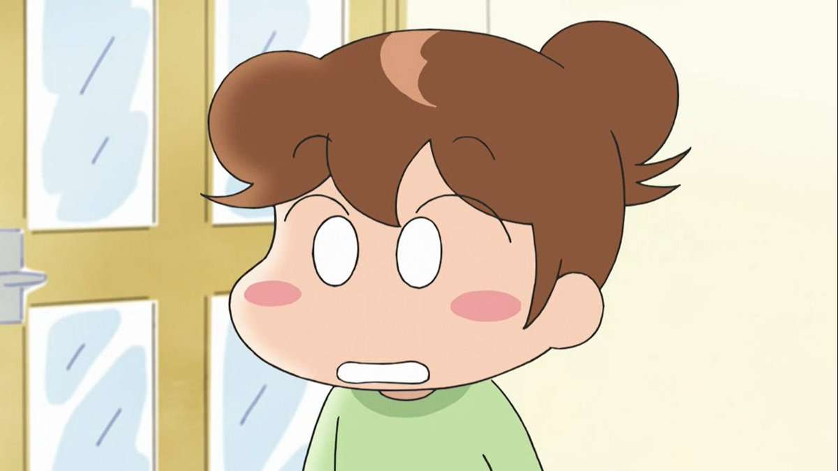 直毛のお団子ヘア