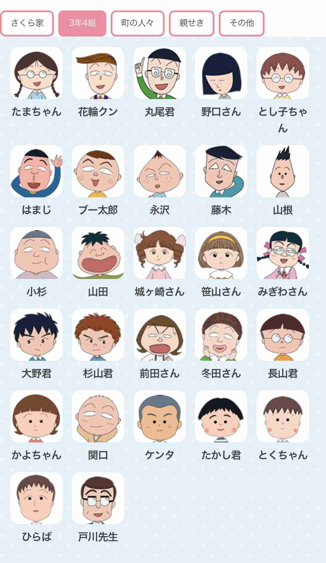 ちびまる子ちゃんで一番好きなキャラクター