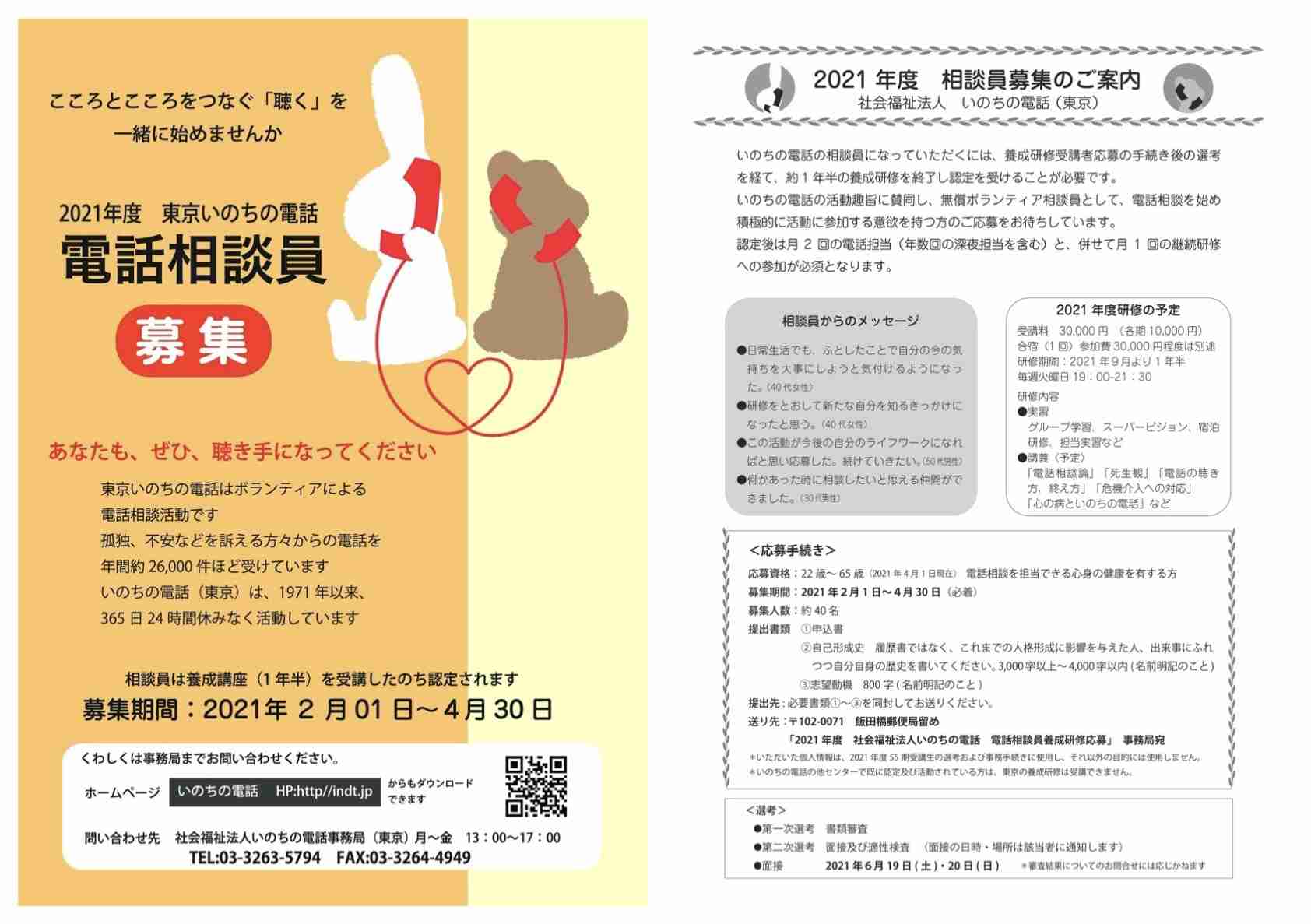 「いのちの電話」事務局長が語る現実…コロナ禍や芸能人訃報で需要高まるも「需要に応えきれていない」