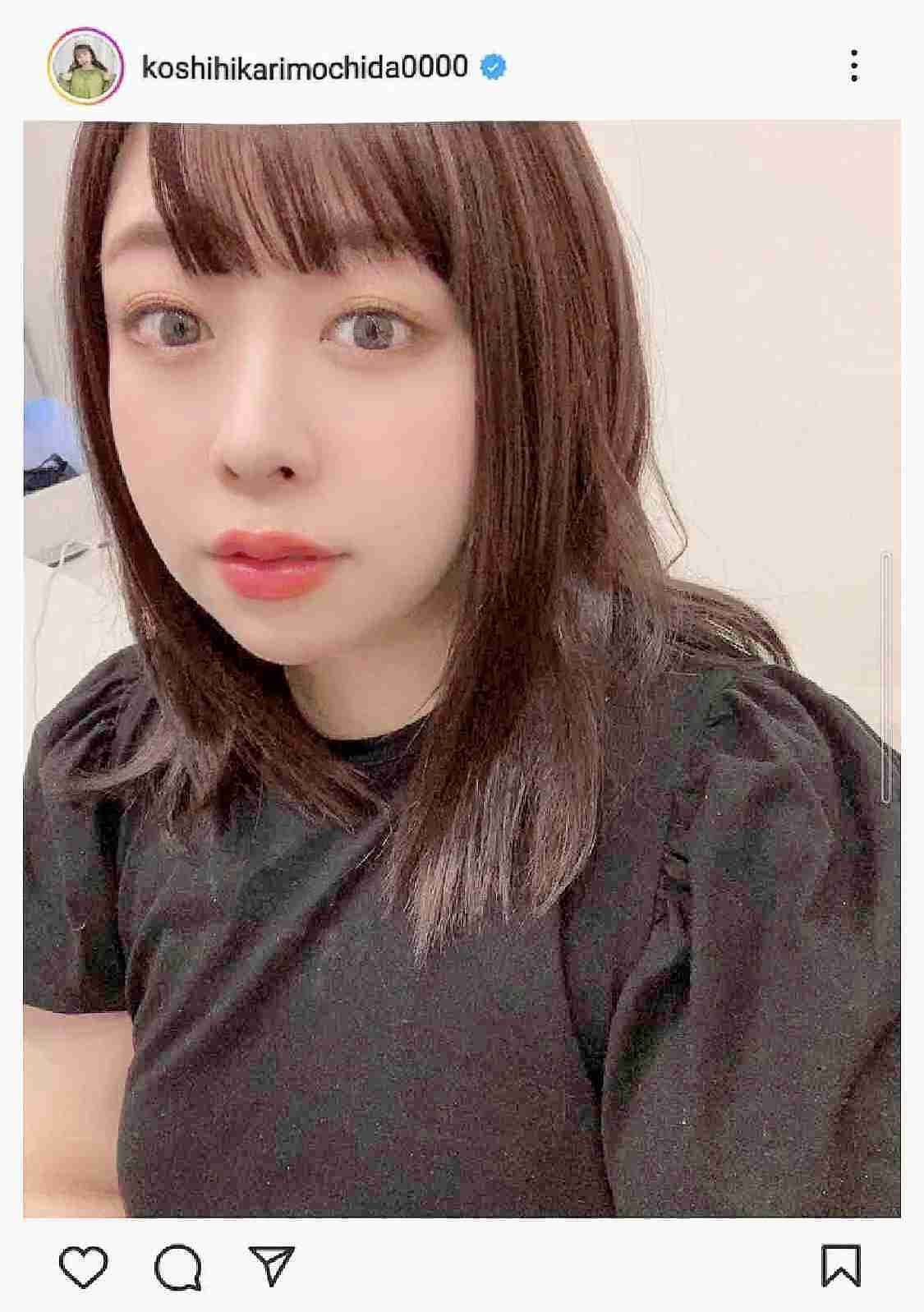 餅田コシヒカリ　イメチェン「黒髪」の新ヘア披露に「顔面も髪色も天才」「橋本環奈に見えた」の声