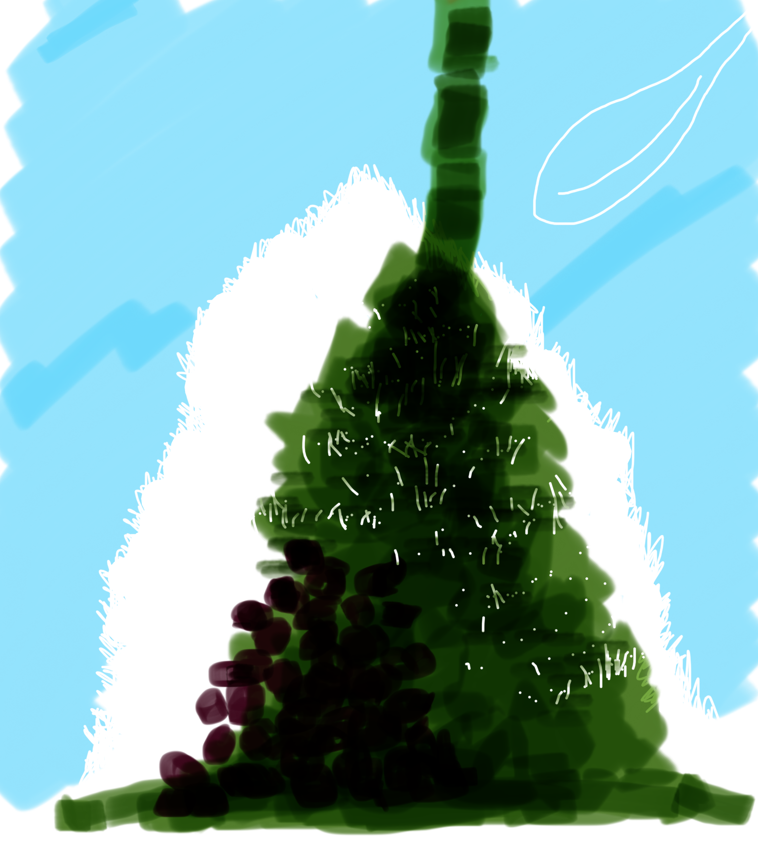 かき氷を何も見ないで描いて一番美味しそうに描けた人が優勝