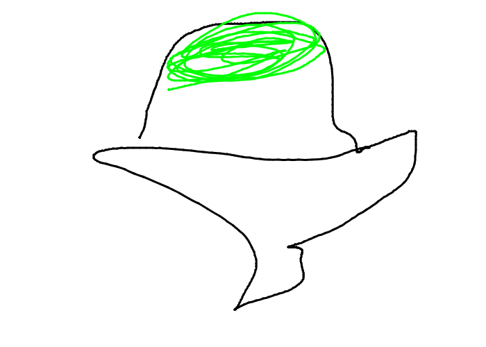 かき氷を何も見ないで描いて一番美味しそうに描けた人が優勝