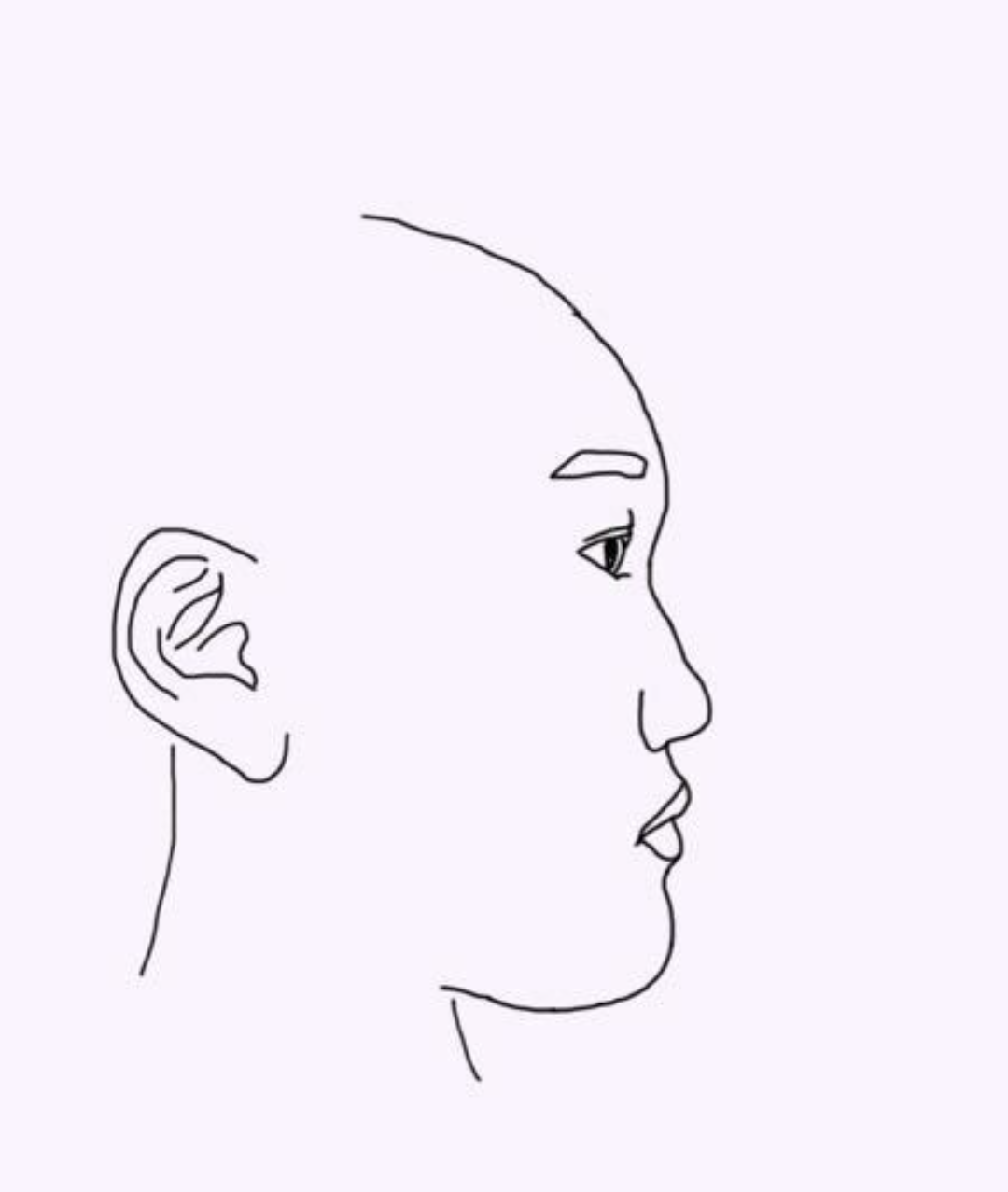 横顔ブスの人