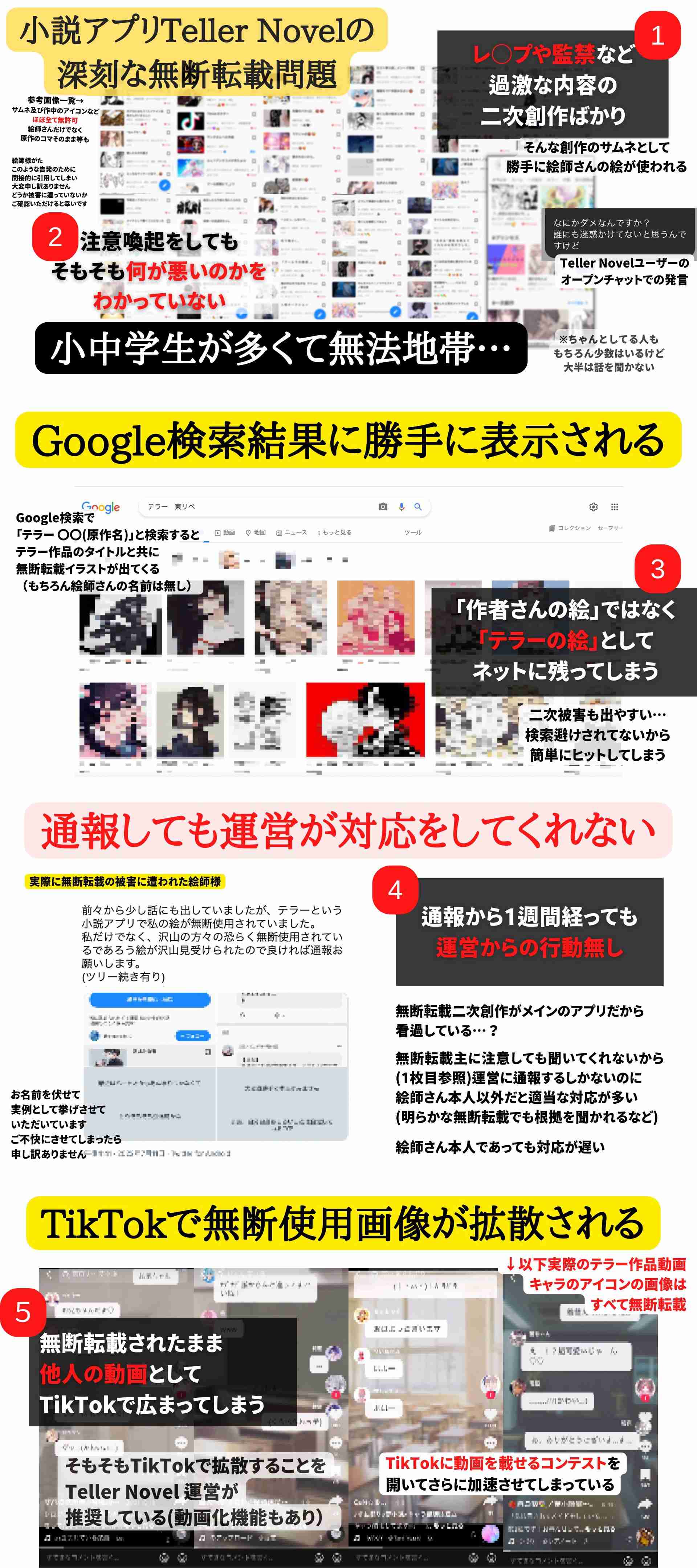 無断転載や過激な二次創作が横行も運営が対応せず チャット小説サイト『テラーノベル』が炎上状態に