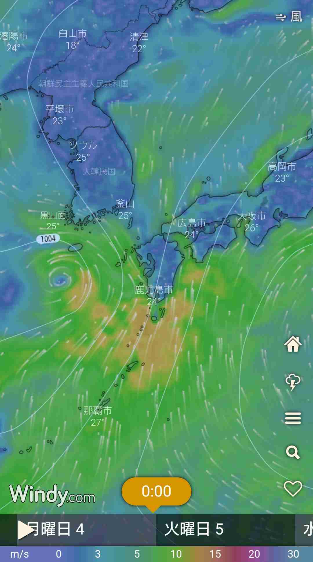 台風4号通過で今夜の沖縄は荒天警戒　来週は西日本に接近も