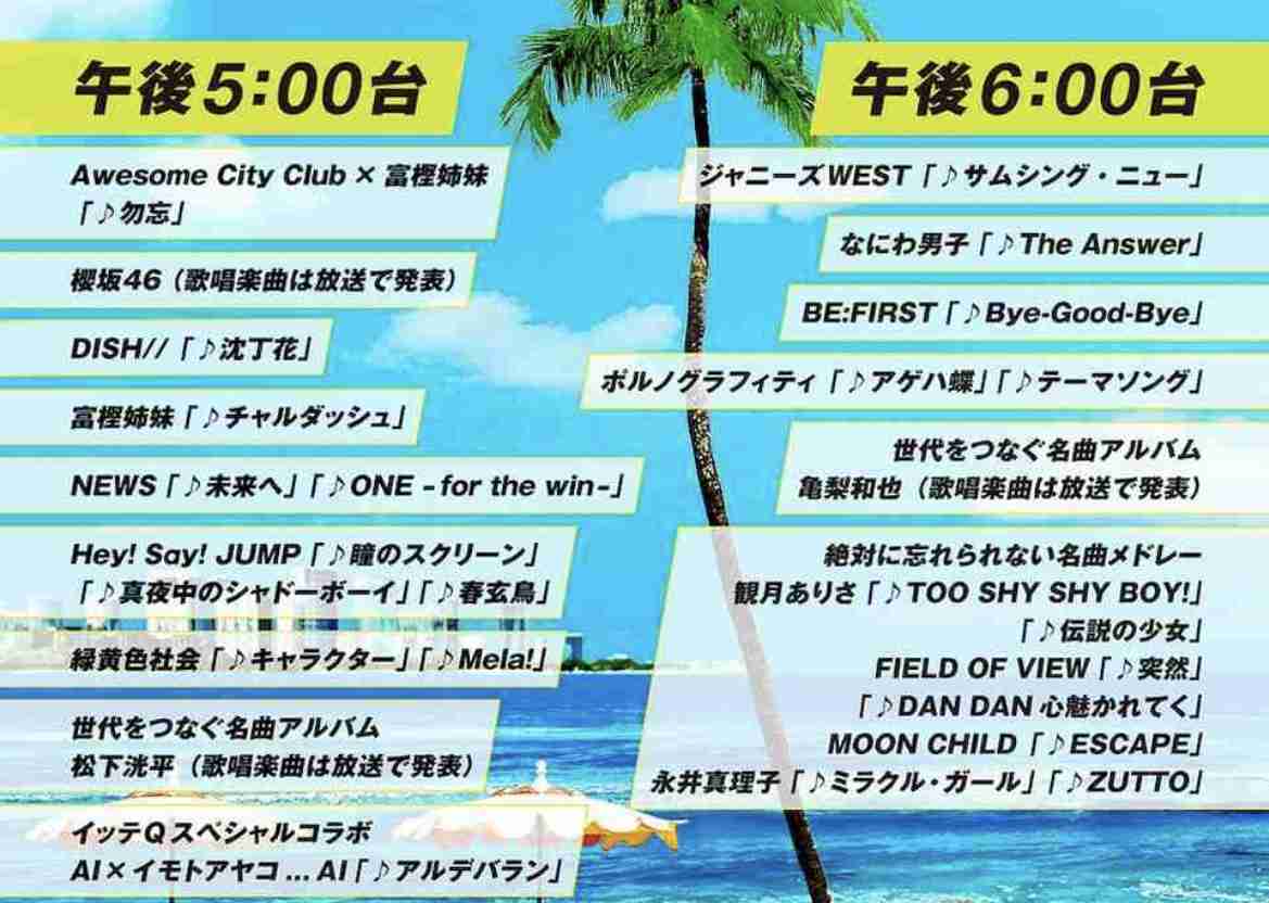 ＜THE MUSIC DAY＞DISH／／、Perfumeら第2弾出演アーティスト発表　“ジャニーズシャッフルメドレー”も開催