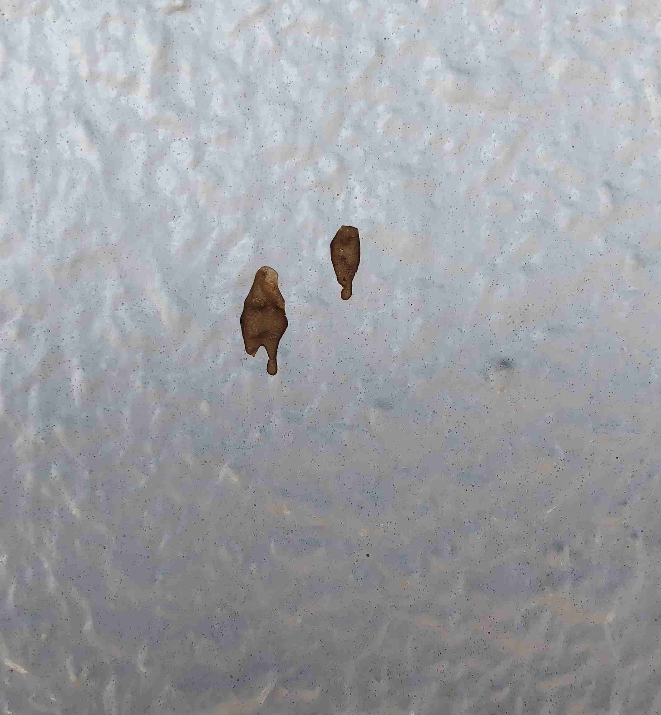 原因不明の汚れ