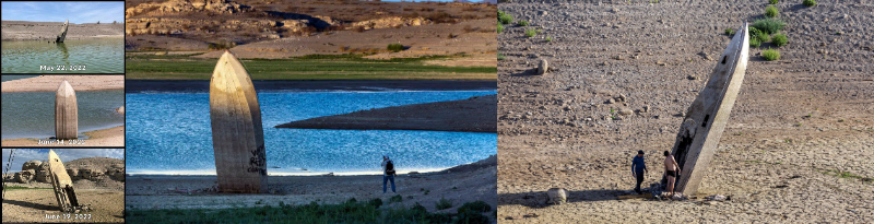 干ばつで水位低下、人造湖から次々に遺体発見　米ネバダ州