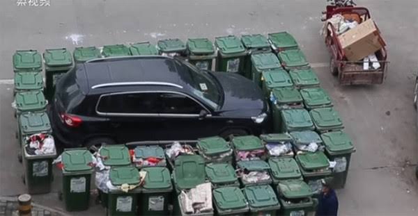 無断駐車されていた