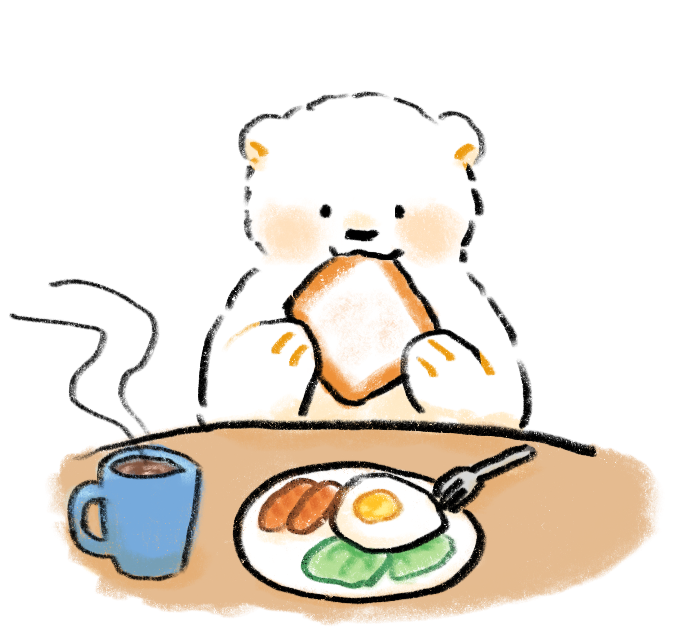 今食べている食べ物の特徴を3つ書いて当ててもらうトピ