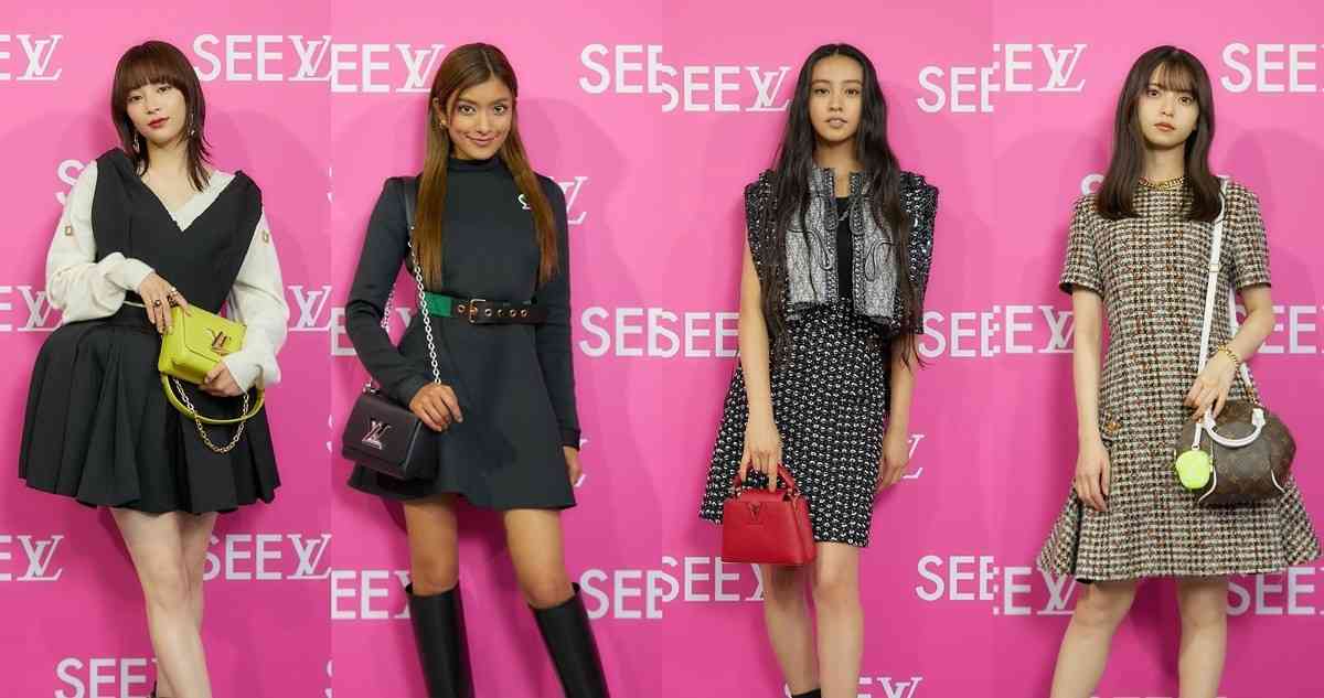宮脇咲良『SEE LV』レセプションイベント登場 ルイ・ヴィトン纏いミニスカートから美脚