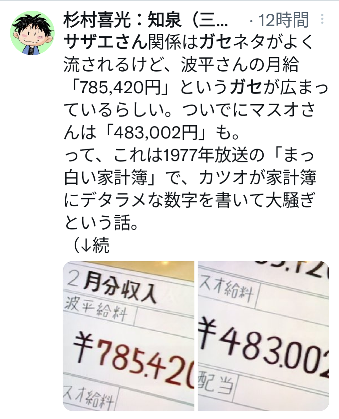 いくらくらい稼いでいるか気になるアニメのキャラ