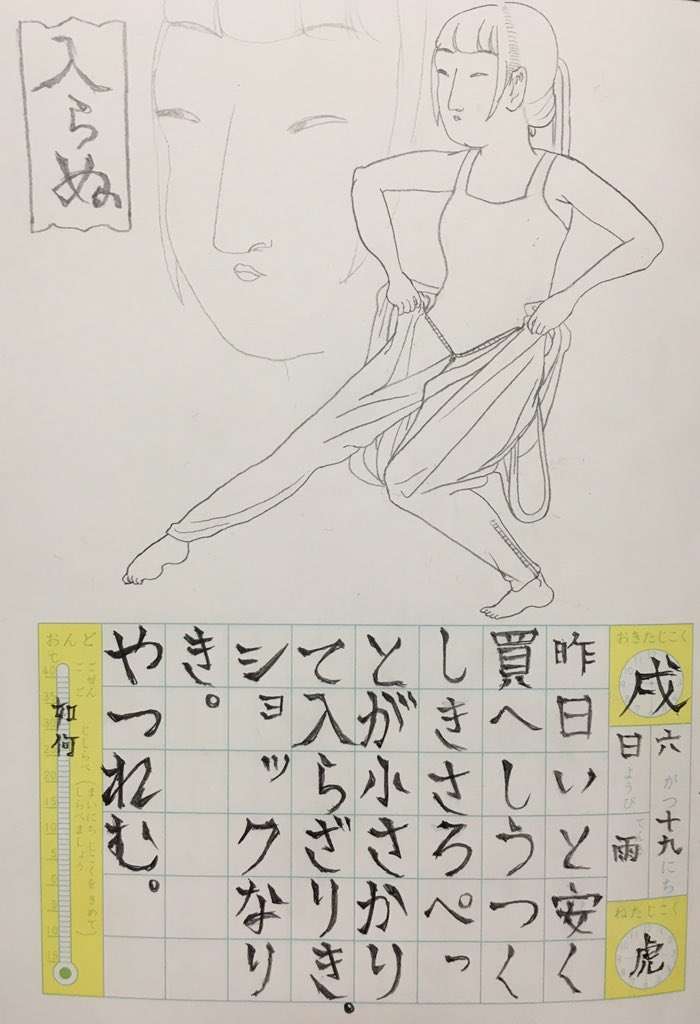 【夏休み】絵日記（願望か現実）を描くトピ