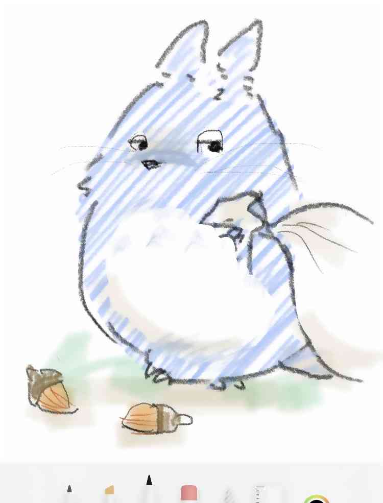トトロを何も見ないで描いてみるトピ