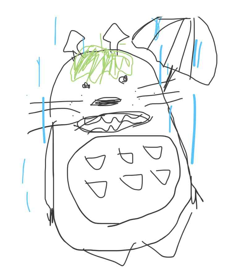 トトロを何も見ないで描いてみるトピ