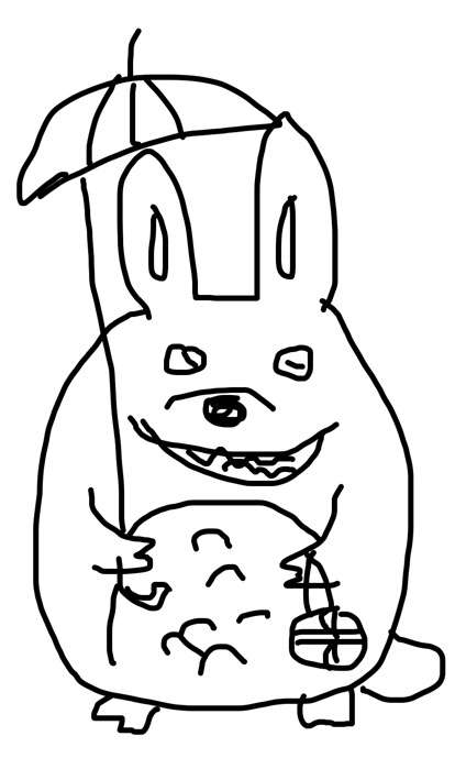 トトロを何も見ないで描いてみるトピ