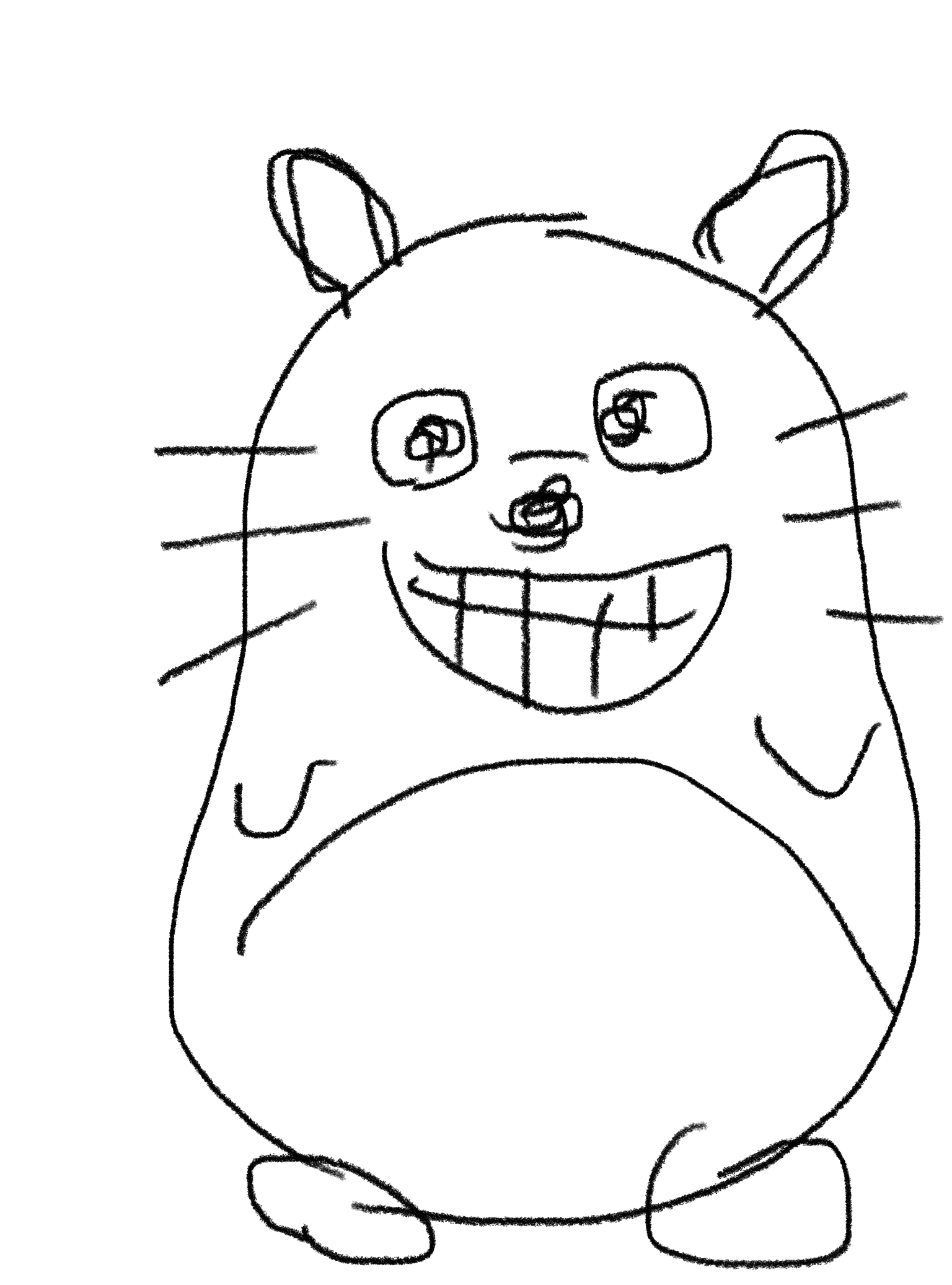 トトロを何も見ないで描いてみるトピ