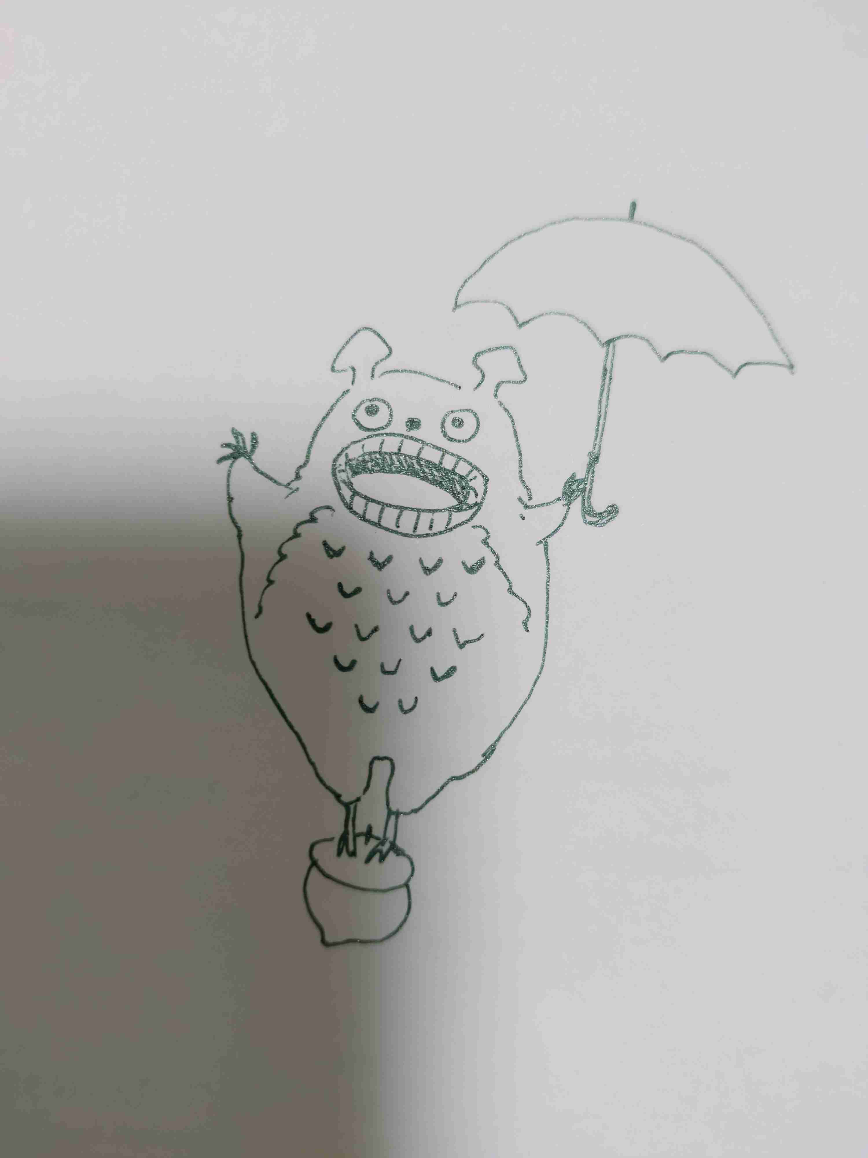 トトロを何も見ないで描いてみるトピ